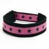 STARS - PINK - halvkvæler halsbånd - str. 20/28cm