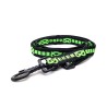 SBT Adjustable Leash - BLACK/GREEN - BLACK