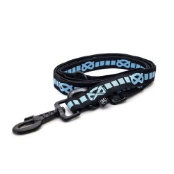 SBT Adjustable Leash - BLACK/LIGHTBLUE - BLACK