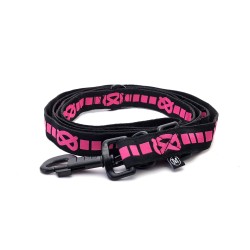 SBT Adjustable Leash - BLACK/PINK - BLACK