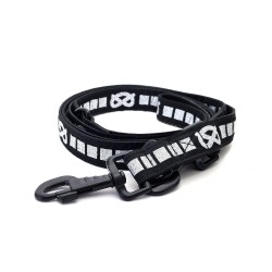 SBT Adjustable Leash - BLACK/SILVER - BLACK