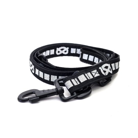 SBT Adjustable Leash - BLACK/SILVER - BLACK