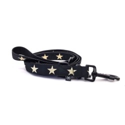 STARS Adjustable Leash - BLACK/GOLD -BLACK