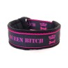 Queen Bitch - Lilla - halvkvæler halsbånd - str. 20/28cm