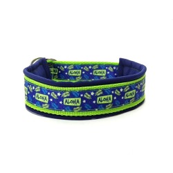 Aloha - Half choke collar - BLUE - str. 35/42cm