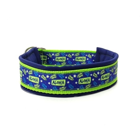 Aloha - Half choke collar - BLUE - str. 35/42cm